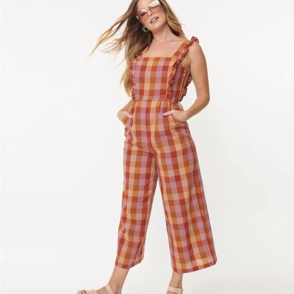 Princess Highway Lilac & Orange Prairie Jumpsuit